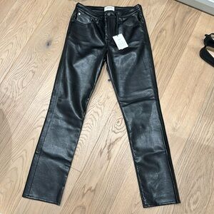 Agolde faux leather pants